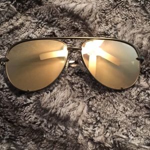 Quay x Desi High Key Army Green Sunglasses